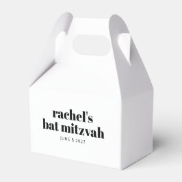 Bold Typografy Modern Schwarz-weiß Personalisiert Geschenkschachtel