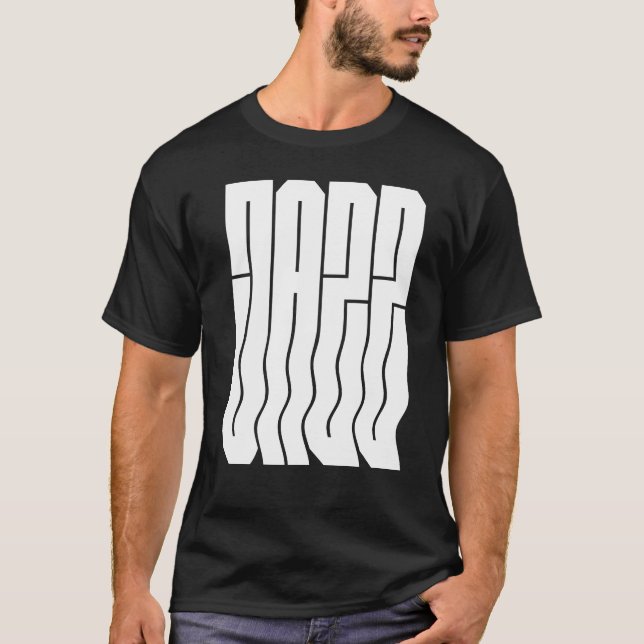Bold wavy jazz logo design T-Shirt (Vorderseite)