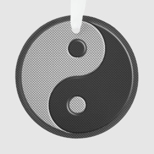 Bold Yin Yang en fibre de carbone style d'impressi