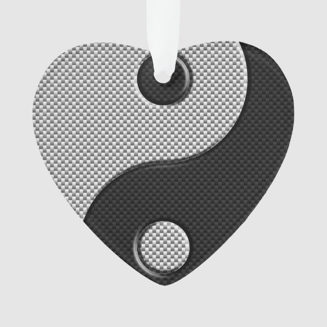 Bold Yin Yang en fibre de carbone style d'impressi (devant)