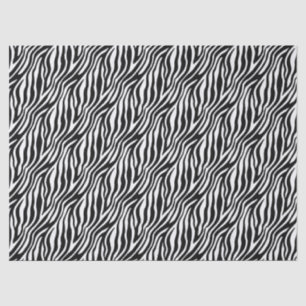 Bold Zebra Stripe Black & White Seidenpapier