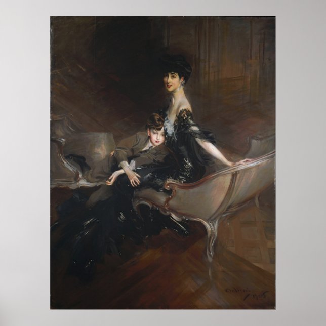 Boldini - Consuelo Vanderbilt Poster (Vorne)
