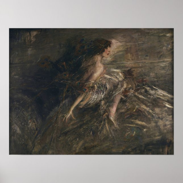 Boldini - Porträt des Marquise 1914 Poster (Vorne)