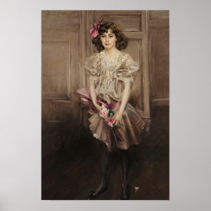 Boldini - Porträt von Helen Victoria Crocker Russ… Poster