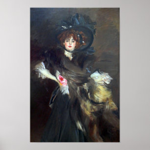 Boldini - Porträt von Mademoiselle Lanthelme 1907 Poster