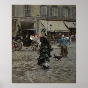 Boldini - Über die Straße gehen Poster