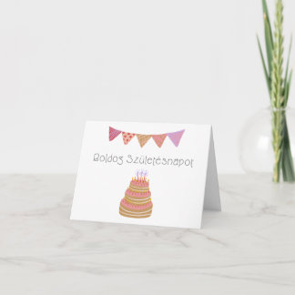 Boldog születésnapot Ungarischer Geburtstag Karte