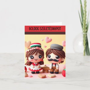 Boldog születésnapot, Ungarischer Geburtstag Karte