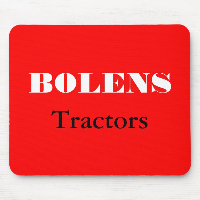 Bolens Traktor-Rasenmäher-Mäher-heiserer Entwurf Mousepad (Vorne)