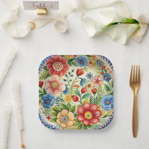 Boleslawiec Polnisches Set Pappteller