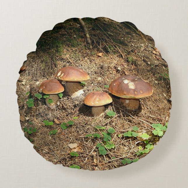 boletus rundes kissen (Vorderseite)
