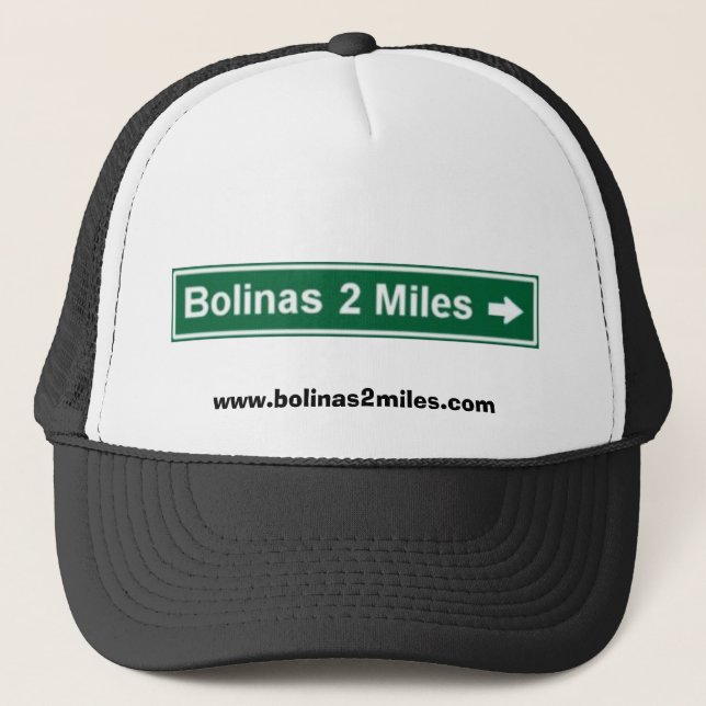 Bolinas 2 Meilen Fernlastfahrer-Kappen- Truckerkappe (Vorderseite)