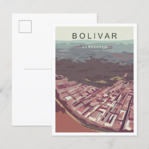 Bolivar Venezuela Kunst, Dichtung und Musik Postkarte