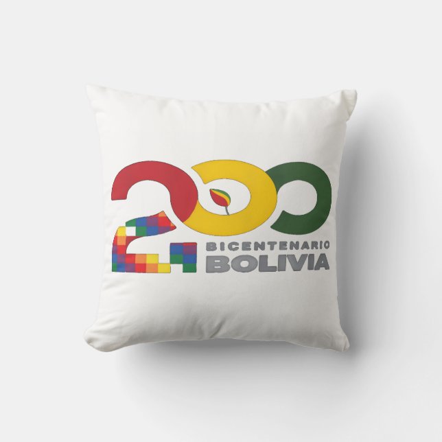Bolivia bicentenario 200 años  kissen (Vorderseite)