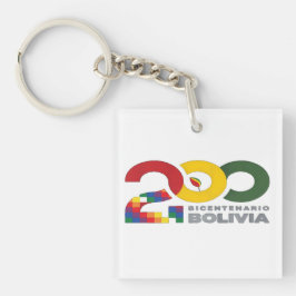Bolivia bicentenario 200 años  schlüsselanhänger