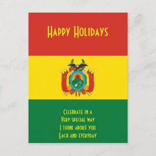 BOLIVIA FEIERTAGSPOSTKARTE