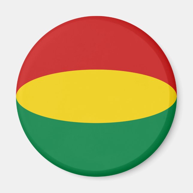 Bolivia Fisheye Flag Magnet (Vorne)