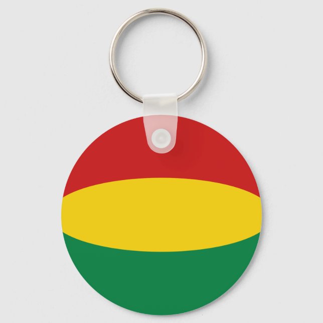 Bolivia Fisheye Flag Schlüsselanhänger (Vorderseite)
