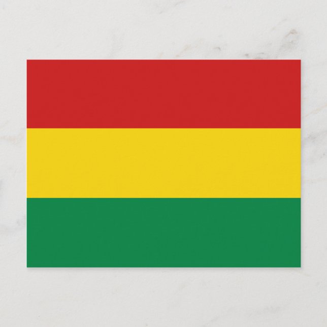 Bolivia Flag Postkarte (Vorderseite)