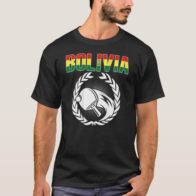 Bolivia Ping Pong   Bolivian Table Tennis Supporte T-Shirt (Vorderseite)