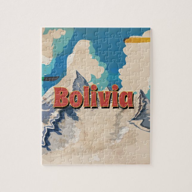 Bolivia Vintage Travel Poster (Vertikal)