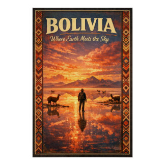 BOLIVIA – Where Earth Meets the Sky Poster