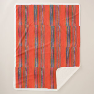 Bolivianische Bettdecke aguayo Sherpadecke