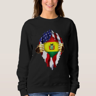 Bolivianisches Blut in Me Bolivien Amerikanische F Sweatshirt