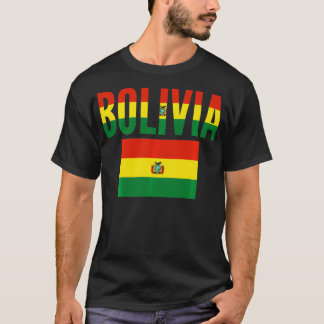 Bolivianisches Geschenk Bolivien Flaggenpullover T-Shirt