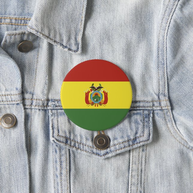 Bolivias Flagge Button (Beispiel)