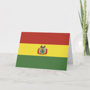 Bolivias Flagge Dankeskarte