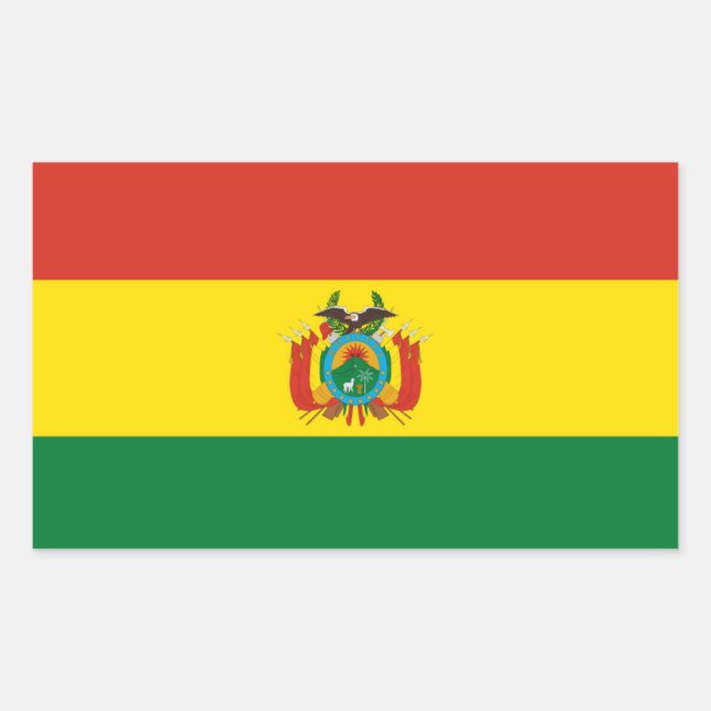Bolivie* Sticker Drapeau Bandera de la Bolivie (Devant)