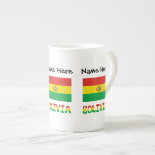 Bolivien Bolivianische Flagge Personalisiert Prozellantasse