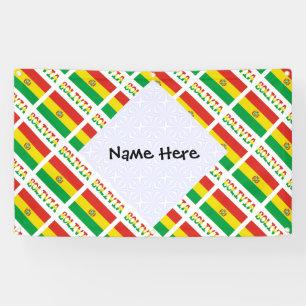Bolivien Bolivianischer Flaggen - Personalisierter Banner