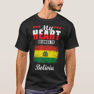 Bolivien Country Liebe Mein Herz gehört zu Bolivie T-Shirt