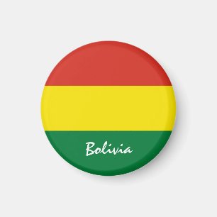 Bolivien Fahne & Südamerika - Reise-/Sportfans Magnet