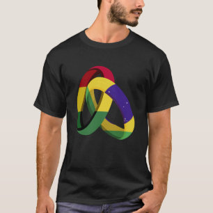 Bolivien Flag Brasilien Grown Ring Ehe Hochzeit T-Shirt