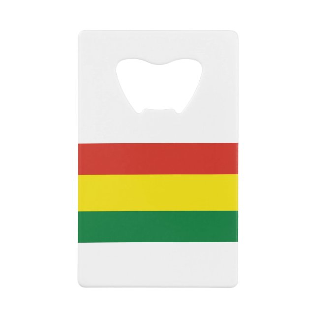 Bolivien Flag Geldbeutel Flaschenöffner (Vorderseite)
