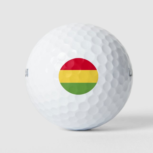 Bolivien Flag Golfball (Vorderseite)