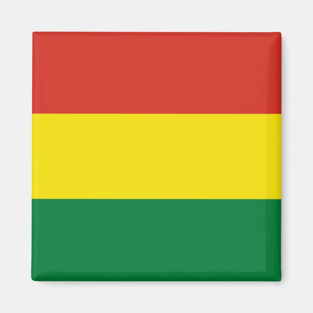 Bolivien Flag Magnet (Vorne)