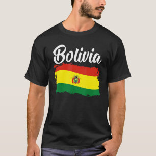 Bolivien Flag Patriotic Bolivian Root Pride Boliv T-Shirt
