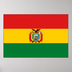Bolivien Flag Poster