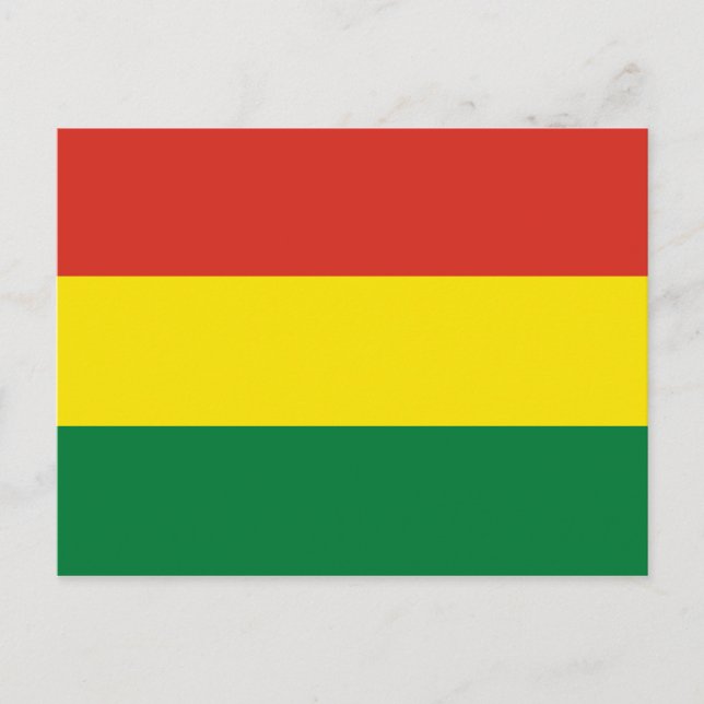 Bolivien Flag Postkarte (Vorderseite)