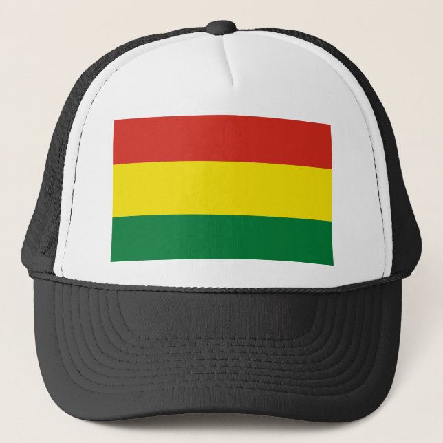 Bolivien Flag Truckerkappe (Vorderseite)