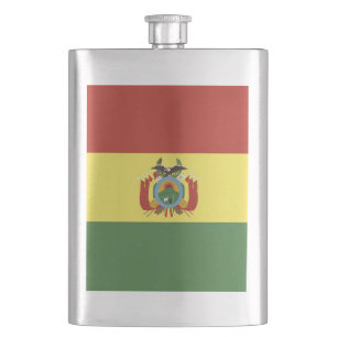 Bolivien-Flagge Flachmann