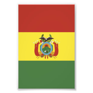 Bolivien-Flagge Fotodruck