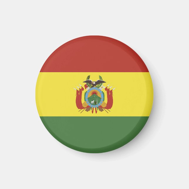 Bolivien-Flagge Magnet (Vorne)