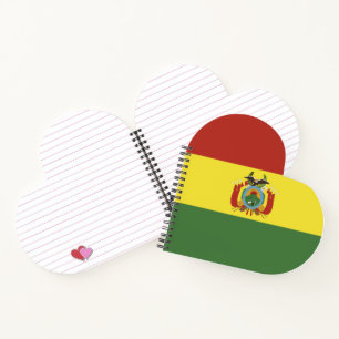 Bolivien-Flagge Notizbuch