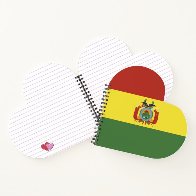Bolivien-Flagge Notizbuch (Innenseite)