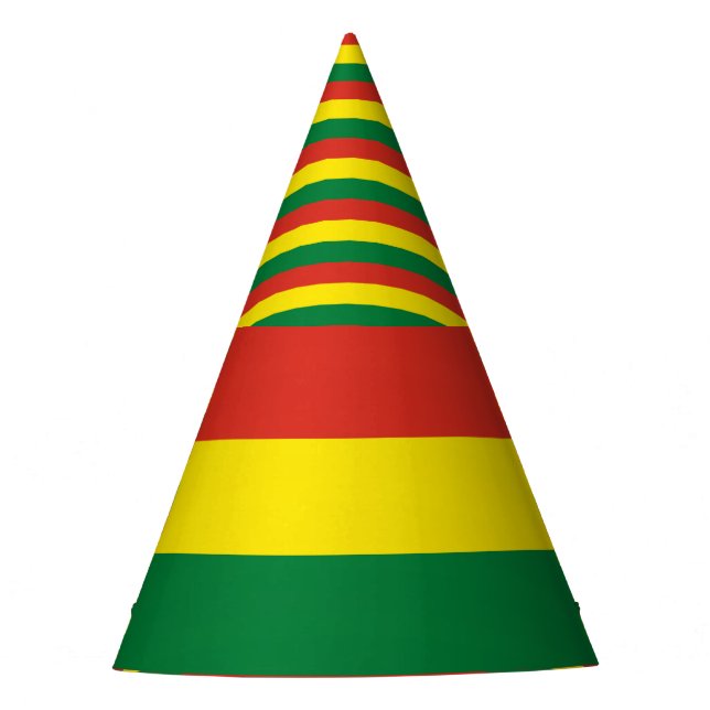 Bolivien-Flagge Partyhütchen (Vorderseite)